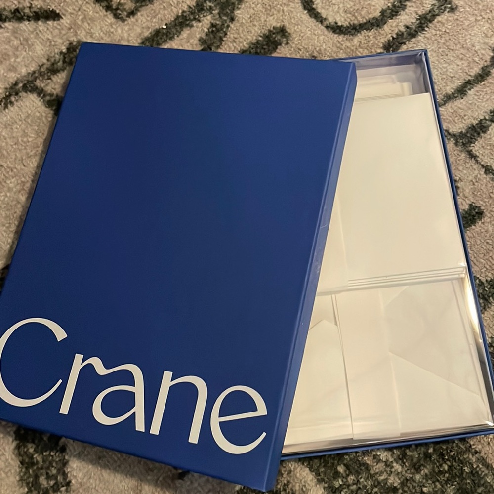Crane navy triple half sheets paper